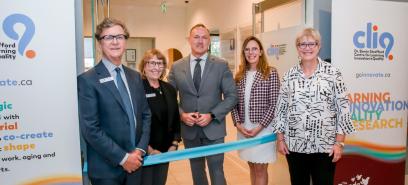 L-R: Clayton Sissons, Roxanne Sissons, Tony Weeks, Catherine Laing, Dr. Luanne Metz